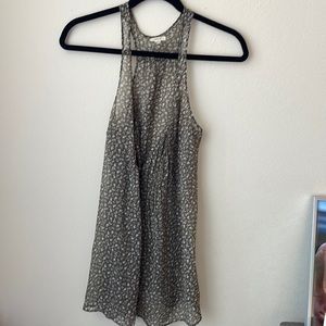 Aerie sheer flowy floral tank with button detail